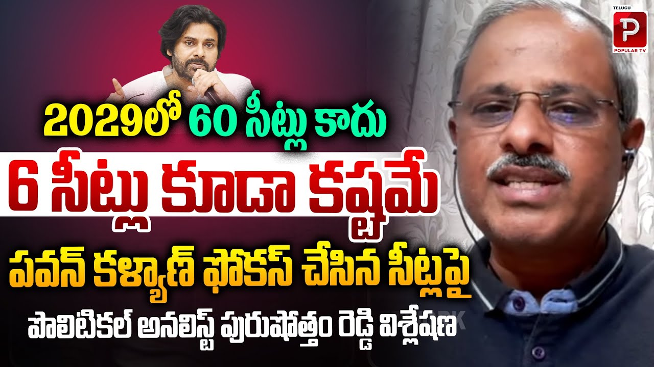 Purushottam Reddy Predicts Shocking 2029 Results for Pawan Kalyan | Janasena | Telugu Popular TV