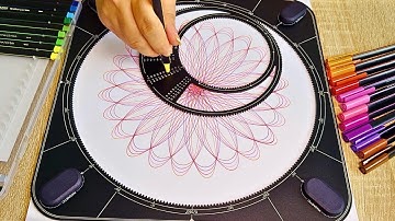 🌀🌈Relaxing Spirograph Art | YOU WILL WATCH AT LEAST TWICE🌈🌀