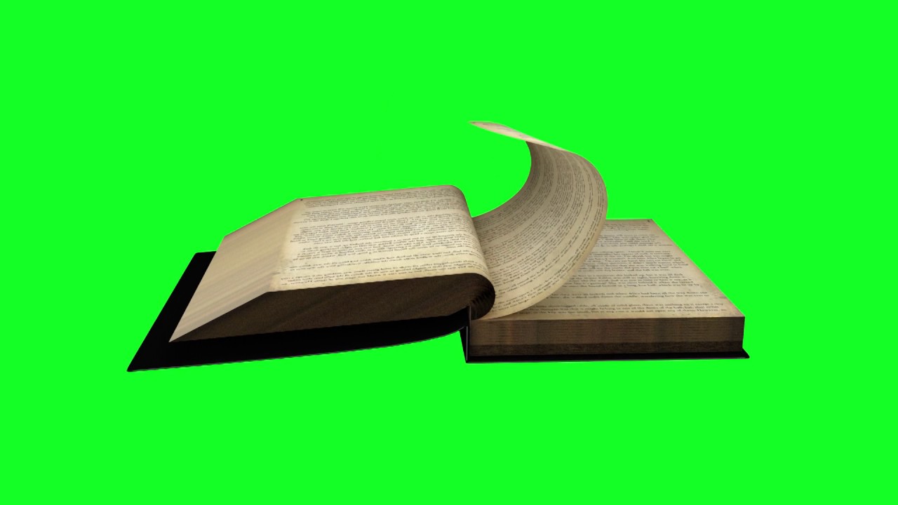 Animated Book Opening Green Screen Effect 