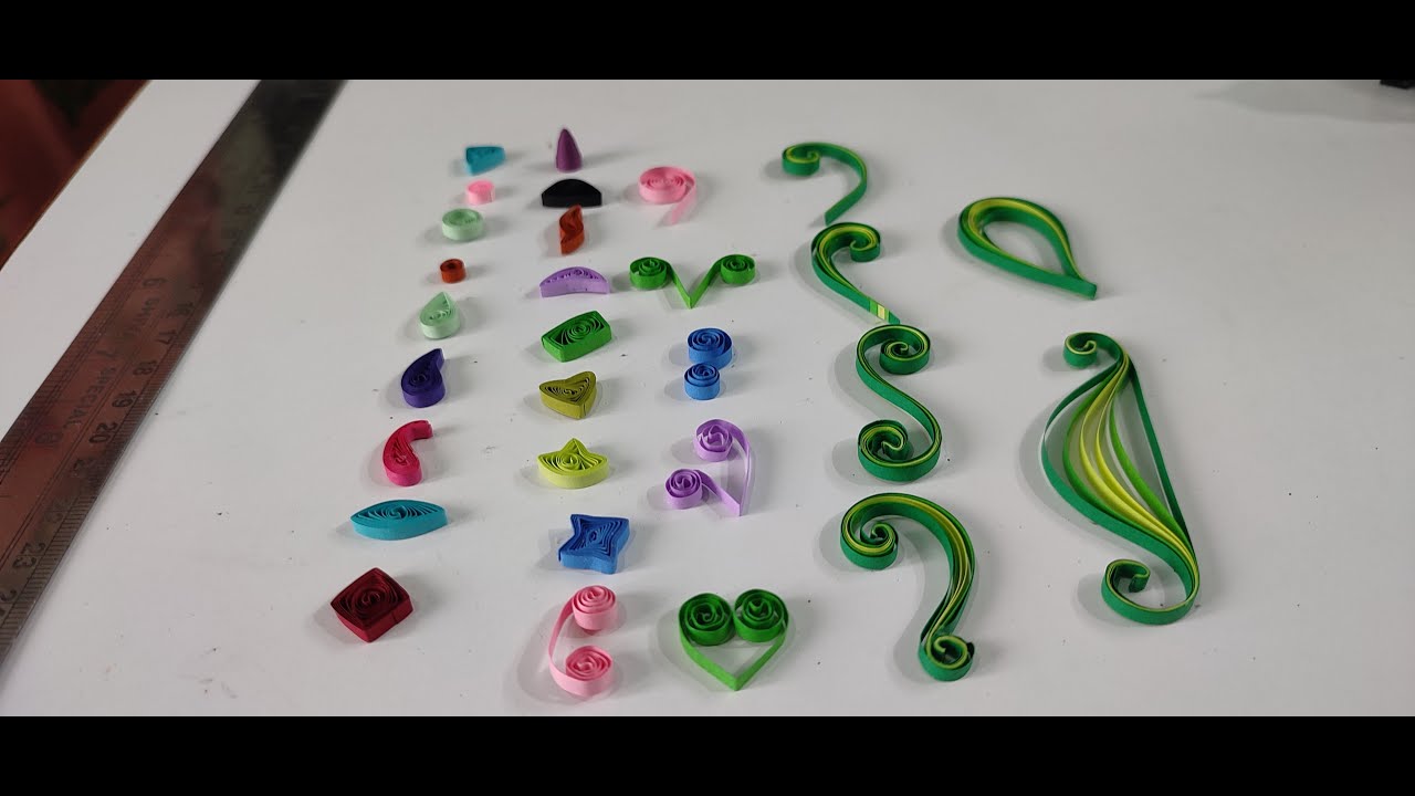 Video1 Quilling Basic Shapes quilling paper art quilling shapes
