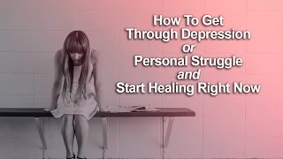 This question from ashley is something that’s extraordinarily
important. she wrote in asking about my thoughts on “depression,
healing, and personal struggle...
