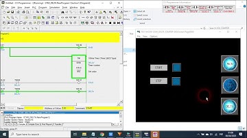 SIMULASI STARTER MOTOR STAR DELTA MENGGUNAKAN CX PROGRAMMER CX DESIGNER PLC OMRON