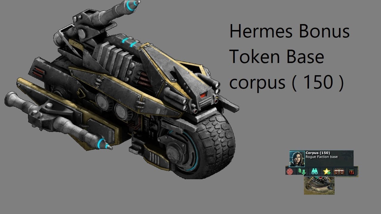 War Commander: Hermes Bonus Token Base corpus ( 150 )updated