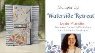 Handmade Coastal Card Tutorial | Waterside Retreat DSP | Paper Pumpkin Card Base