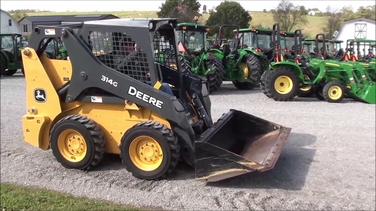 Deere 314G Skid Loader For Sale by Mast Tractor! Low Hours! YouTube