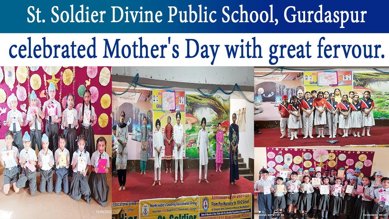 St. Soldier Divine Public School, Gurdaspur celebrated Mother's Day with great fervour YouTube
