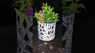 DIY Mirror Work Vase ❤️#handmadecrafts #handmadewithlove #shortsvideo #youtubeshorts #craft