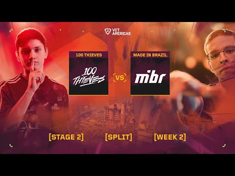 100 Thieves vs Made in Brazil - VCT Americas Stage 2 - W2D5 - Map 2