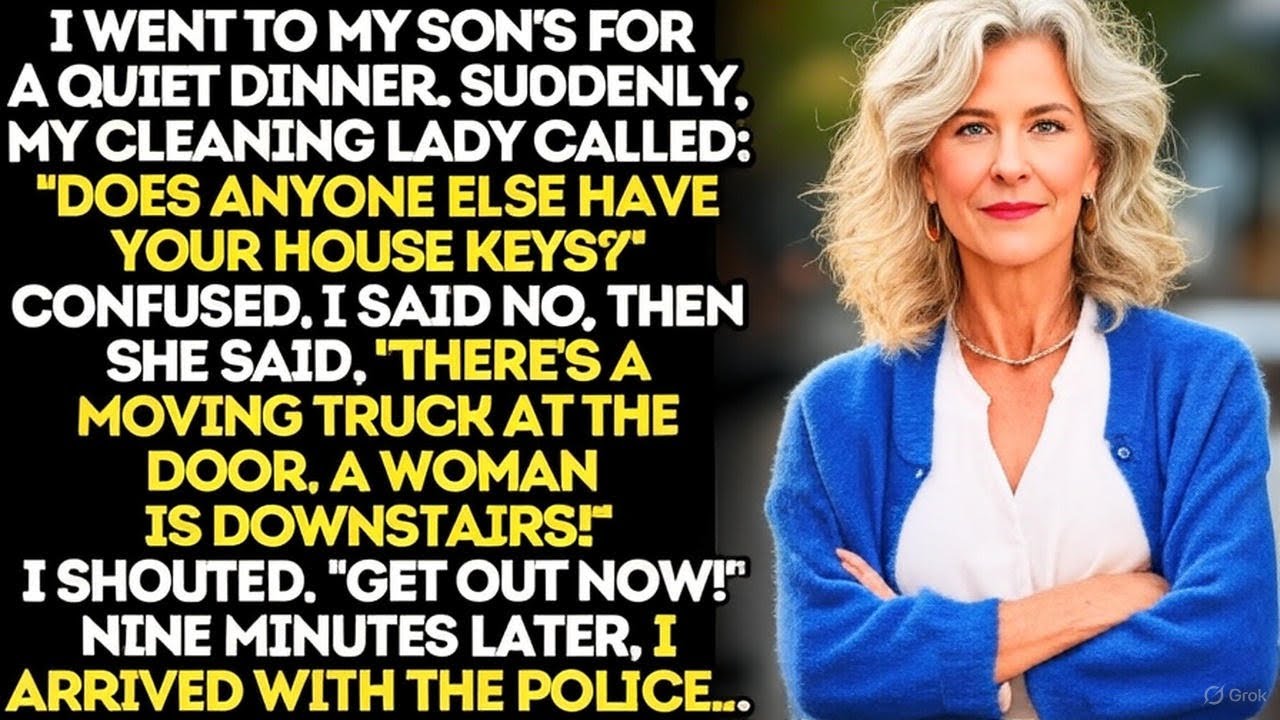 I Left For Dinner At My Son's. The Cleaning Lady Called: 