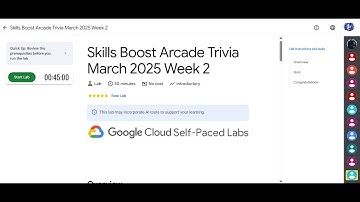 Skills Boost Arcade Trivia March 2025 Week 2 || Lab Solution || Qwiklabs Arcade 2025