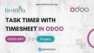 How To Create Task Timer with Timesheet In Odoo | Task Tracking Timer Log