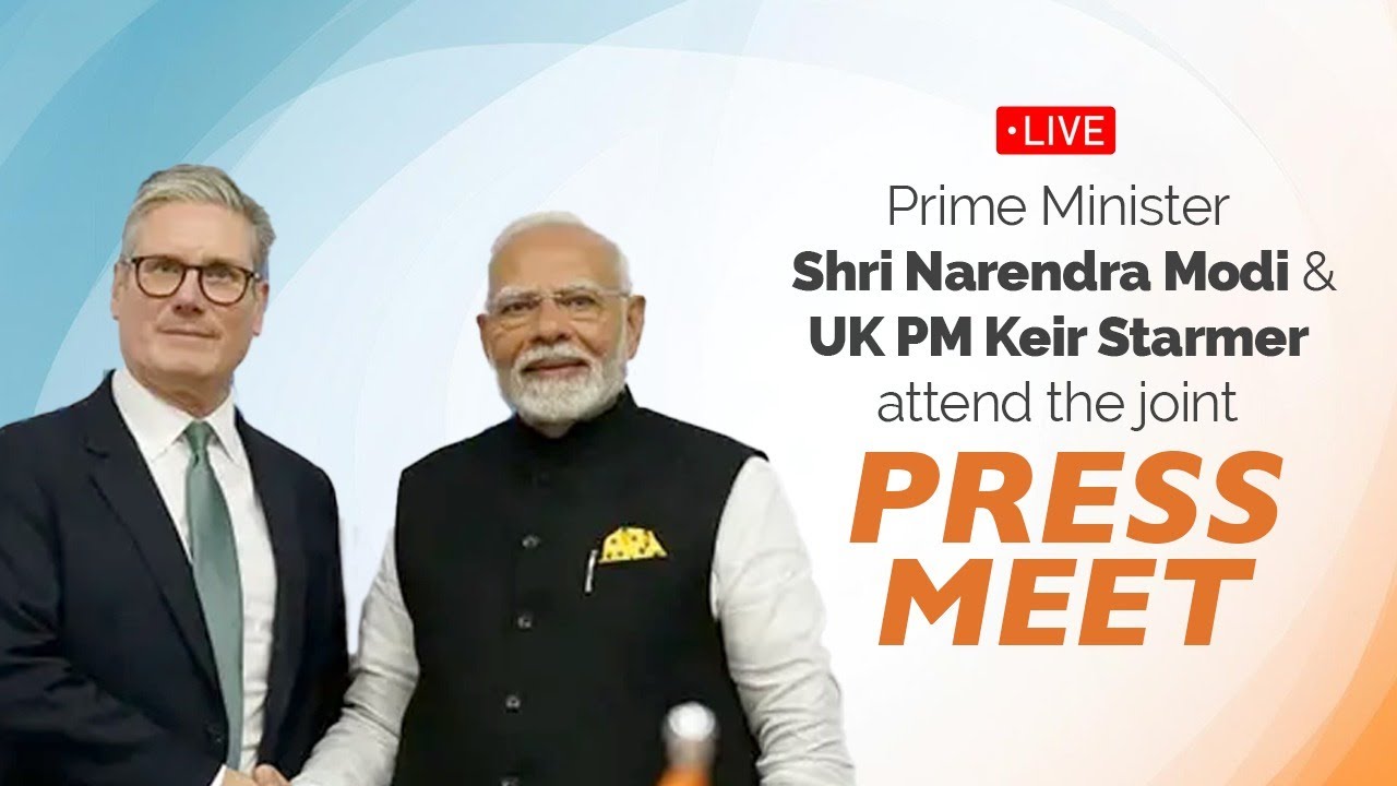 LIVE: PM Shri Narendra Modi and UK PM Keir Starmer attend the joint press meet