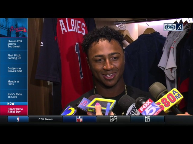 Ozzie Albies press conference announcing 7-year contract extension