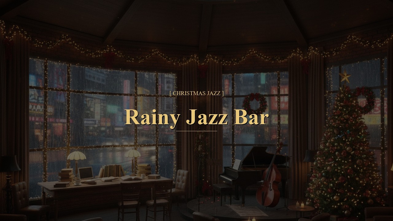 [ 𝐂𝐇𝐑𝐈𝐒𝐓𝐌𝐀𝐒 𝐉𝐀𝐙𝐙 ] Cozy Christmas Jazz Playlist🎄 l Warm Piano Jazz for a Winter Night🌧️
