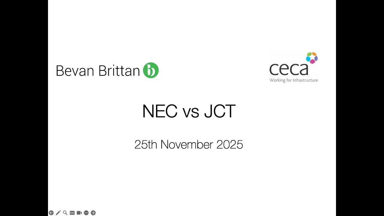 NEC vs JCT – CECA & Bevan Brittan Webinar - YouTube