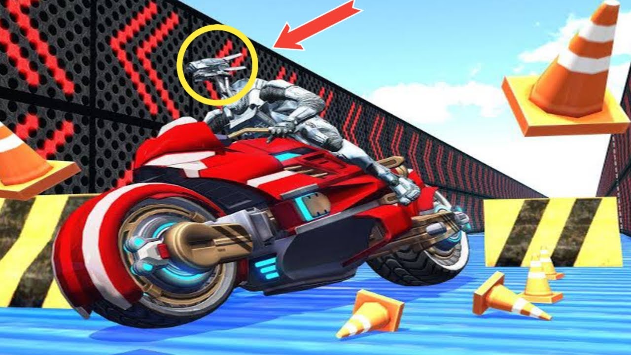 Robot Bike Games Stunts - 3D Bike Racing Impossible level 11 to 12 Android GamePlay