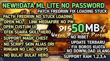 Data ML Lite 50Mb Khusus Push Rank No Password| ML Lite | Cara Mengatasi Lag & Patah ML