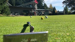 Golf putting practice, practicing my distance. Session 8!