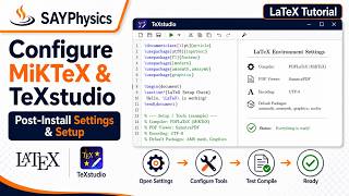 Configure MiKTeX & TeXstudio After Installation | LaTeX Setup Part 3
