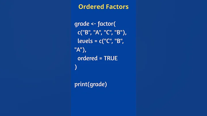 R Programming Factors