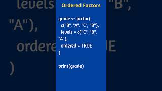 R Programming Factors
