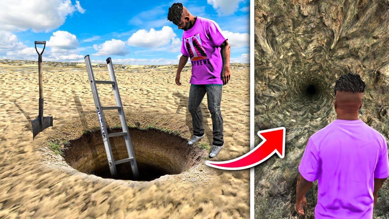 I Dug A Tunnel Under The Whole GTA 5 Map..