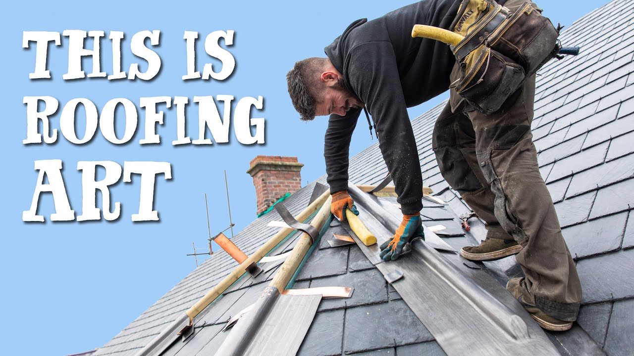 AMAZING LEADWORK ON THE SLATE ROOF! - YouTube