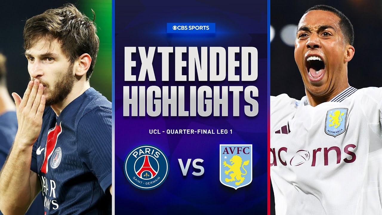 PSG vs Aston Villa in the 1st round of the quarterfinals!