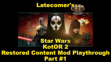 Star Wars: KotOR 2 Restored Content Mod Playthrough No Commentary #1 (Trailer/Character Creation)