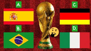 GUESS THE WORLD CUP WINNERS | FOOTBALL QUIZ 2022