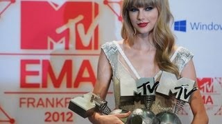 Taylor Swift Dominates 2012 MTV EMA, Rihanna Snubbed- FULL WINNER LIST