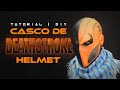 Deathstroke | Casco en 2 Partes Unidas con Imanes | Tutorial | DIY | ¿Cómo se Hace? | Nueva Tecnica!