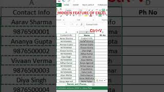 Hidden feature of Excel | Extract Text and Numbers from a Single Column in Excel