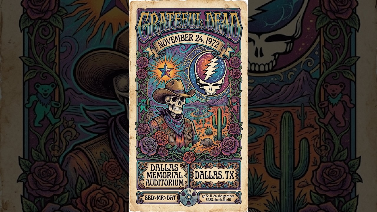 Grateful Dead - 11.24.1972 - Dallas Memorial Auditorium - Dallas