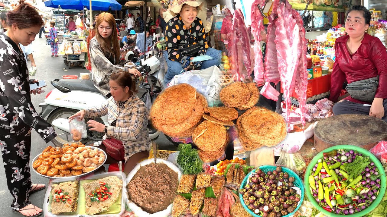 Delicious fresh chicken, pork, fruits, vegetables Boeung Prolit