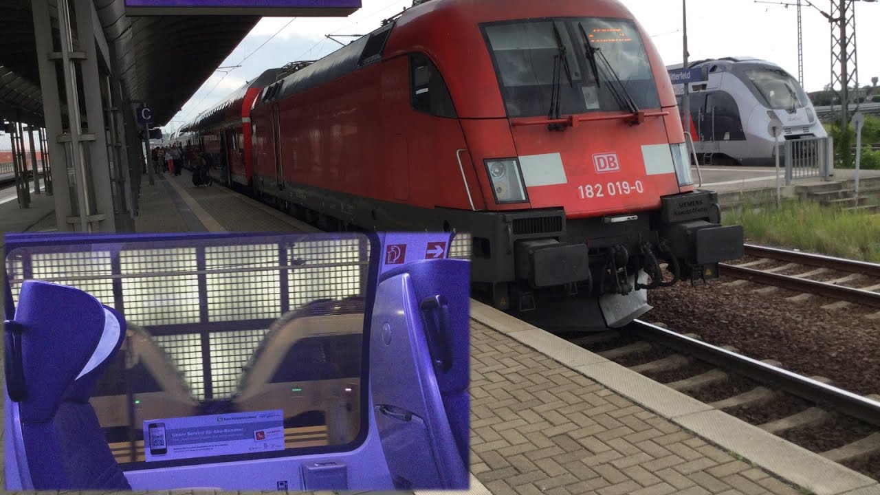 S-Bahn Mitteldeutschland 2: Mitfahrt BR 182 Taurus Doppelstockwagen S2 Bitterfeld-Leipzig Citytunnel