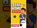 “🔥 3 Tag HTML Rahasia yang Wajib Kamu Tahu di Awal! 💻📌” #muzakkitv #bimbelcoding #coding