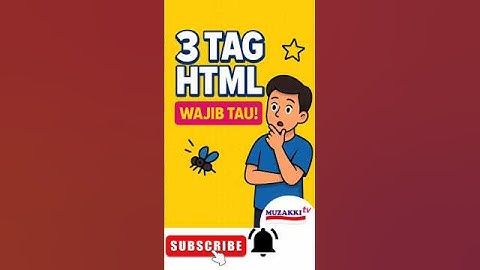 “🔥 3 Tag HTML Rahasia yang Wajib Kamu Tahu di Awal! 💻📌” #muzakkitv #bimbelcoding #coding