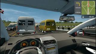 Driving Test, Traffic JAMS Toyota Corolla | City Car Driving Simulator screenshot 5