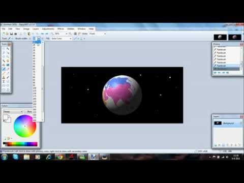 Paint.net - Tutorial 1 - How to make a planet