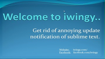 Disable Update Available popup in Sublime Text
