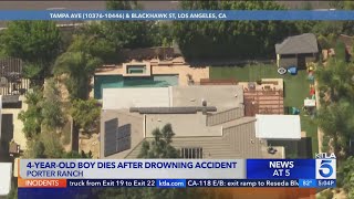 Boy dies, twin brother in critical after being found unconscious in Porter Ranch pool