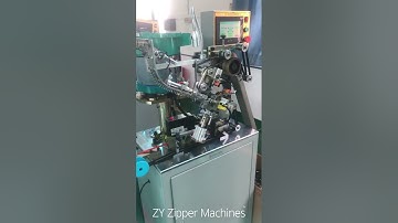 Metal zipper slider mounting machine