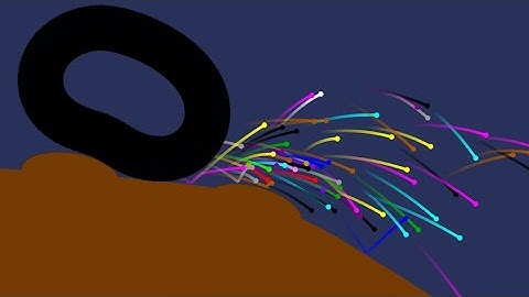 marble race - - Escape from the Softbody Rolling Object - -  Survival Marble Race in Algodoo