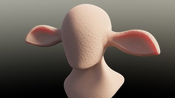 VDM Baking in Blender - Vector Displacement Map - Ear from Baked Mesh - No Node