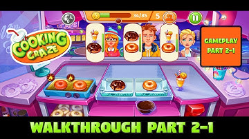 COOKING CRAZE Walkthrough Gameplay Part 2-1 | New York - Donut Stand