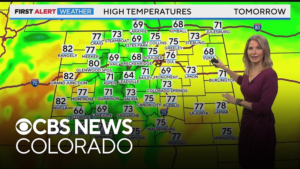 Warm Saturday, Slightly Cooler Sunday for Denver - YouTube