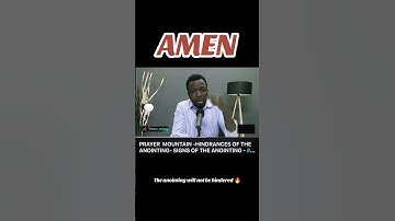 HINDRANCES TO THE ANOINTING #jesus #anointing #anointed #anoint