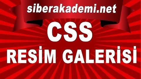 Css Resim Galerisi