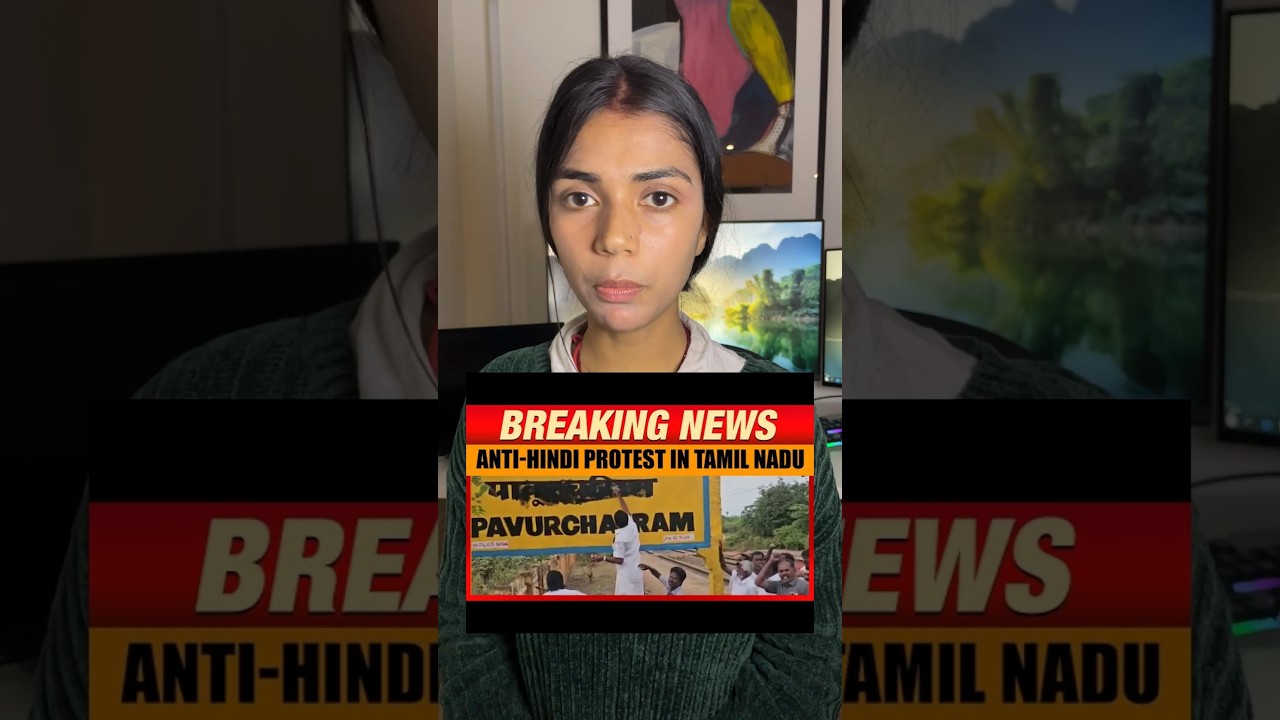 Anti- Hindi protest in Tamil Nadu 03 